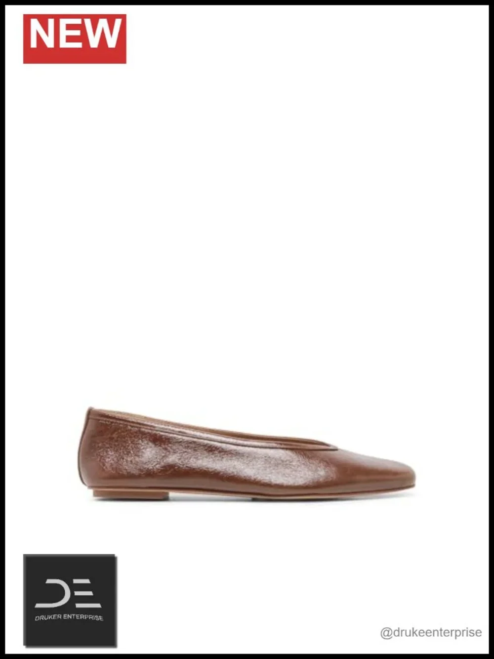 Leather Ballet Flats Pointed Toe Slip-On Women's Casual Shoes
